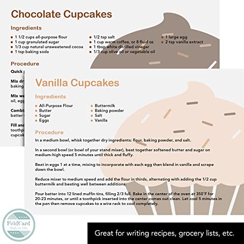 Thick Blank Index Cards – Perfect For Taking Notes, Flash And Business Cards, Shopping Lists And Recipe Cards, Contact Information | White 100Lb Cover (14 Pt) Cardstock | 100 Per Pack | 5.5" X 8.5" #TOP3