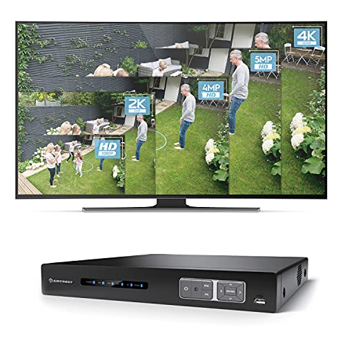 Image of Amcrest 4K UltraHD 16 Channel AI DVR Security Camera System Recorder, 8MP Security DVR for Analog Security Cameras & Amcrest IP Cameras, AI Smart DVR, Pre-Installed 4TB Hard Drive (AMDV5116-4TB)