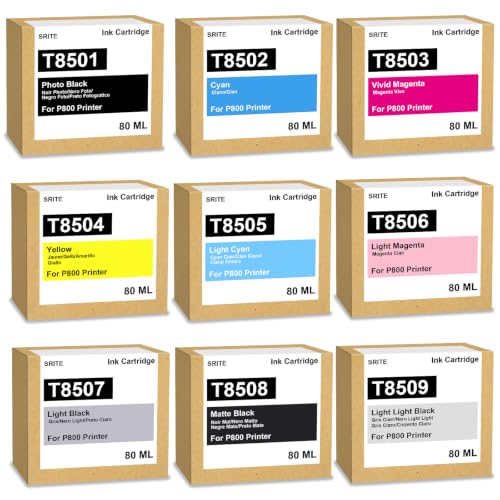 Image of SRITE T850 Ultrachrome HD Ink Cartridges Remanufactured for SC-800 Ink