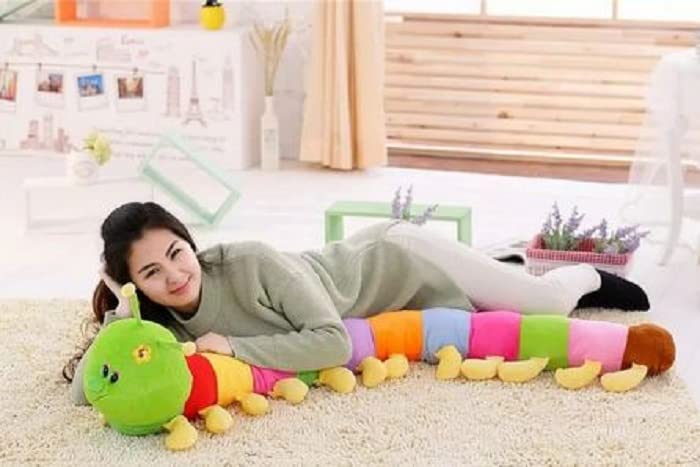Rainbow Caterpillar Soft Toy | Small Plush Animal Cushion | Creative Kids Toy-image-49