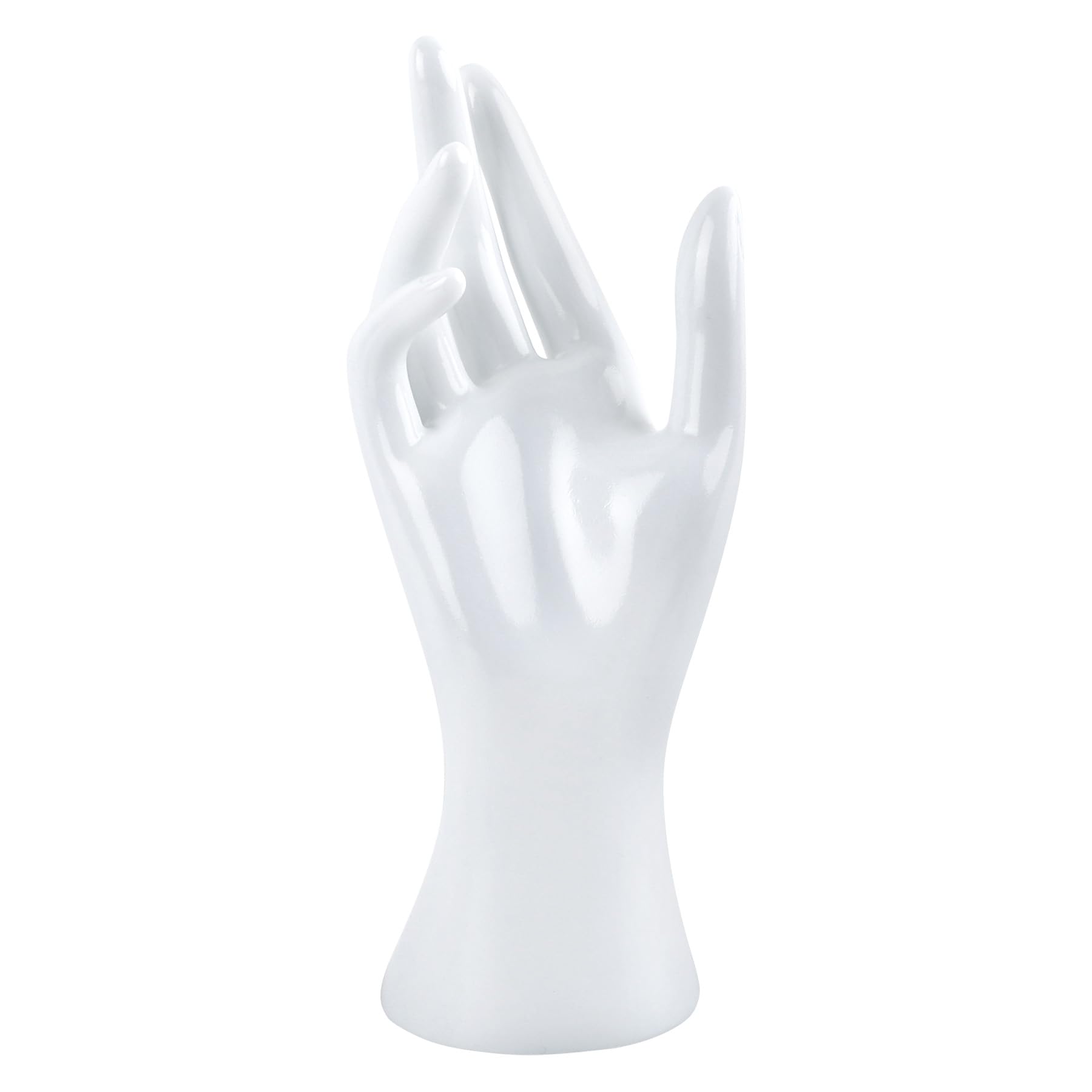 AUEAR, Female Mannequin Hand Display for Jewelry Holder Bracelet Necklace Ring Stand (White, 8.66