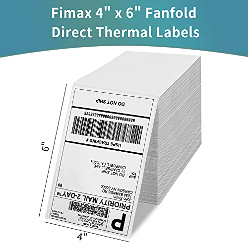 Étiquettes d'expédition pour l'adresse USPS Amazon FedEx avec format thermique direct 4x6