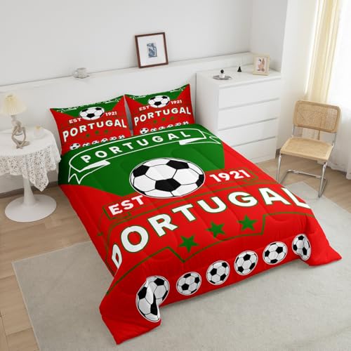 Image of Feelyou Football Sport Bedding Set King Size for Kids Teens