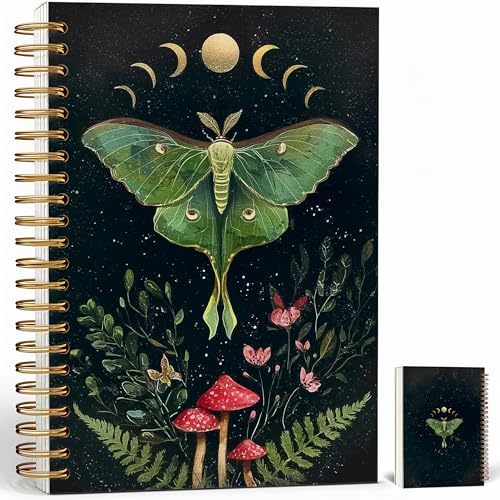 Carnet gothique pour le bureau et l'école style sorcière vintage floral