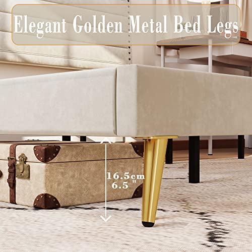 LIKIMIO-King-Size-Bed-Frame-Upholstered-Platform-Bed-King-with-Headboard-Heavy-Strong-MetalWood-Supports-Easy-Assembly-Noise-Free-No-Box-Spring-Needed-Beige