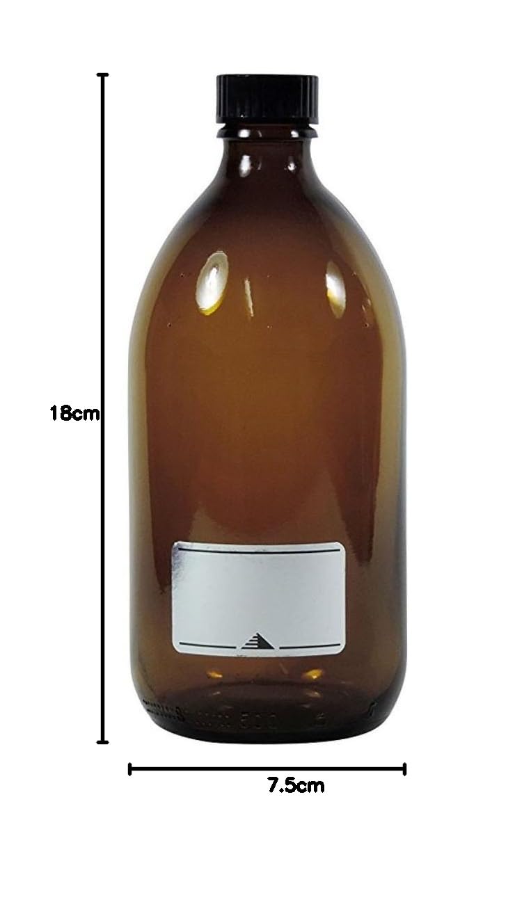 Clayre & Eef Decoratie Fles 6x11 cm Bruin Glas Decoratie Kan