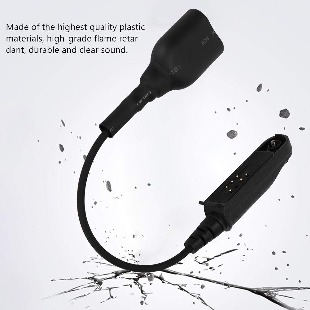 Tosuny Adattatore Cavo Audio walkie-Talkie K-Head 2Pin per BF-9700 A-58 UV-XR UV-5S GT-3WP UV-9R Plus, interfaccia K 2Pin Porta Cuffie UV-5R, Accessori