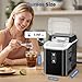 Dumos Nugget Ice Makers,Portable Ice Machine Countertop Ready in 6 Mins, 1.55L Water Tank, Self-Cleaning, for Office, Party, RV, Home, Black