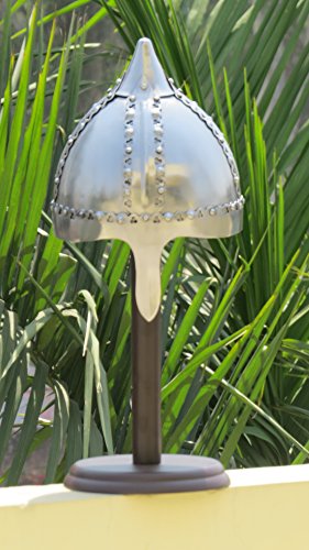 Medieval Norman Nasal Armor Helmet Silver