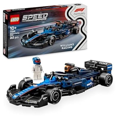 LEGO Speed Champions Voiture F1 Williams Racing FW46 - Jeu de Construction avec véhicule de Course - Minifigurine Collector de Pilote de Formule 1 - Maquette pour garçons et Filles dès 10 Ans 77249