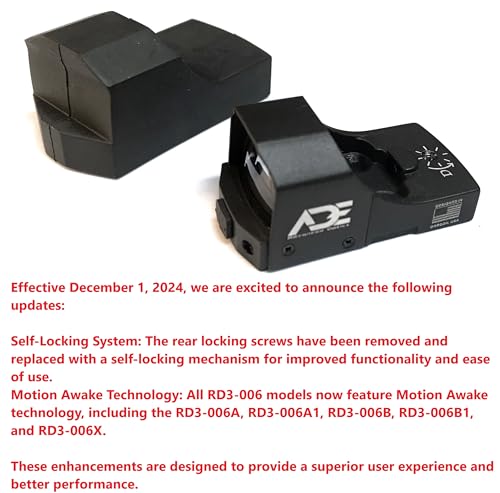 Ade Advanced Optics Python RD3-006x Green Dot Reflex Sight + Optic Mounting Plate for Steyr A1 A2 Handgun Pistol + Picatinny Mounting Plate