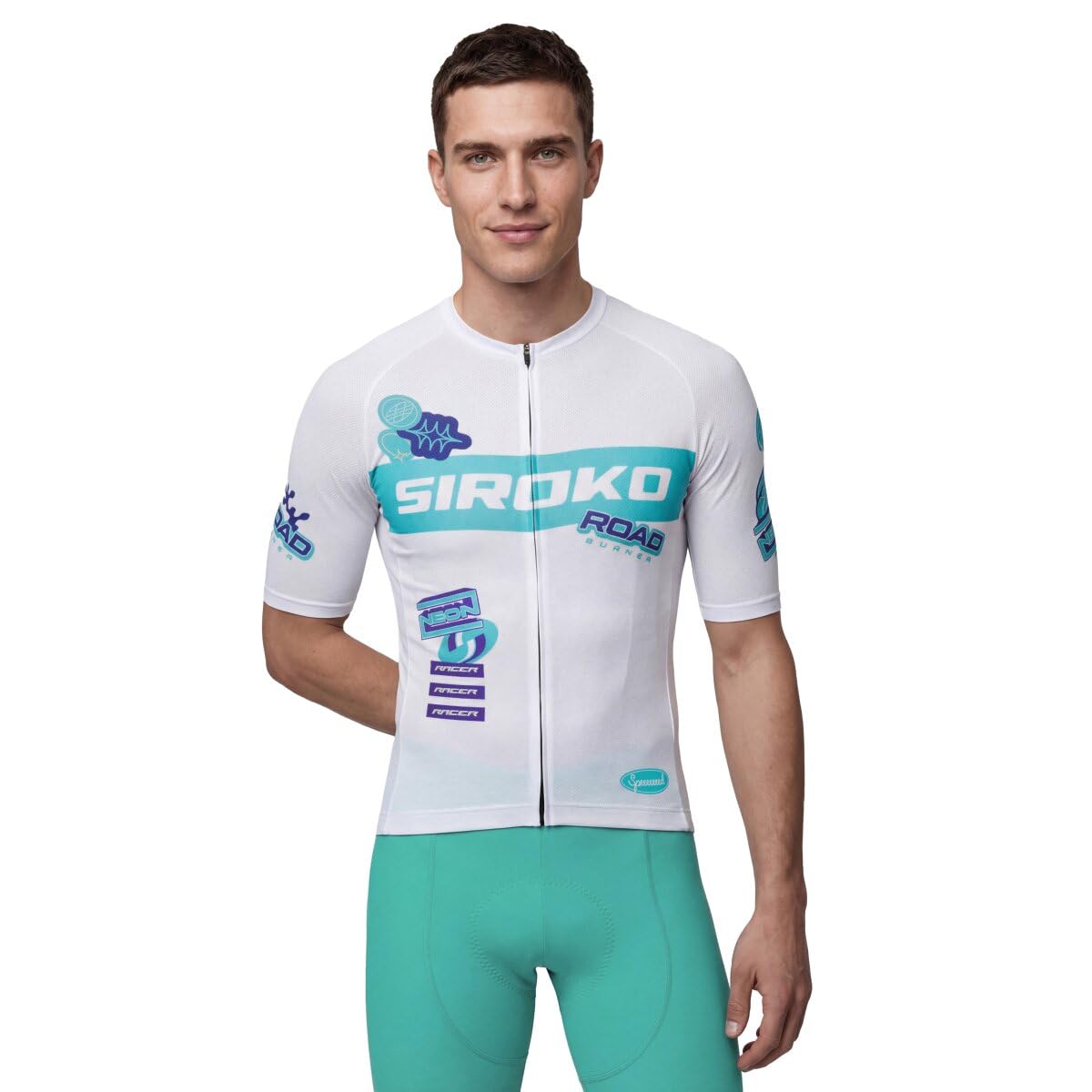 SIROKO Maillot Ciclismo Mesh Manga Corta M8 NRC White Blanco