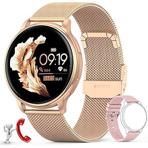 Smart Watch for Women, Bluetooth Calling Smartwatch Make/Receive Calls, 1.32" Touch Screen IP67 Waterproof Women Fitness Watch with Heart Rate Sleep Monitor Blood Pressure Watch for iPhone Android Cover