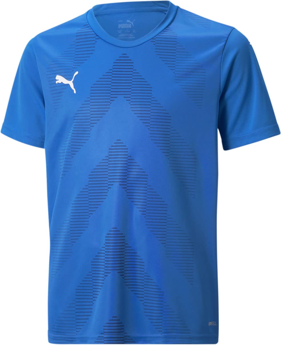 PUMA - Juniors Teamglory Jersey, Color Electric Blue Lemonade, Size: Medium