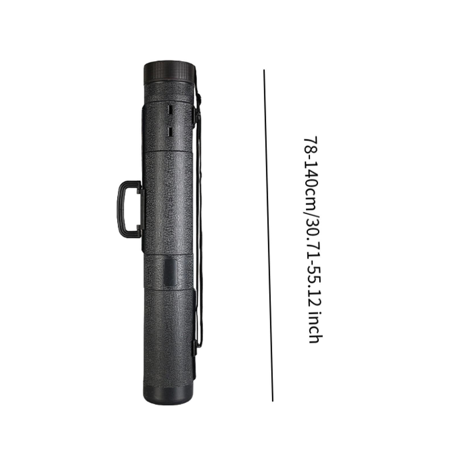 Tubo para Póster Redondo, Estuche de Almacenamiento para Cañas de Pescar, Tubo de Protección, Tubo Extensible para Póster para Dibujos Técnicos, 11 Cm L 78 to 140 Cm