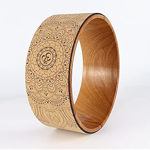 qiuqiu Cork Yoga Wheel for Stretching Cover