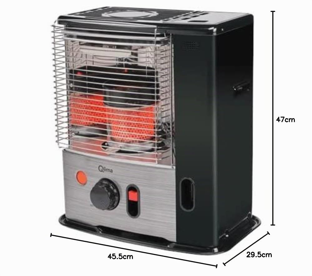 Qlima Petroleumofen Qlima R7327SC-2 mit CO2-Wächter und 2,7 kW Leistung - kein Netzanschluss notwendig