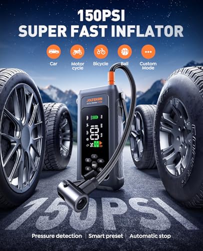 Portable Jump Starter with 150PSI Compressor