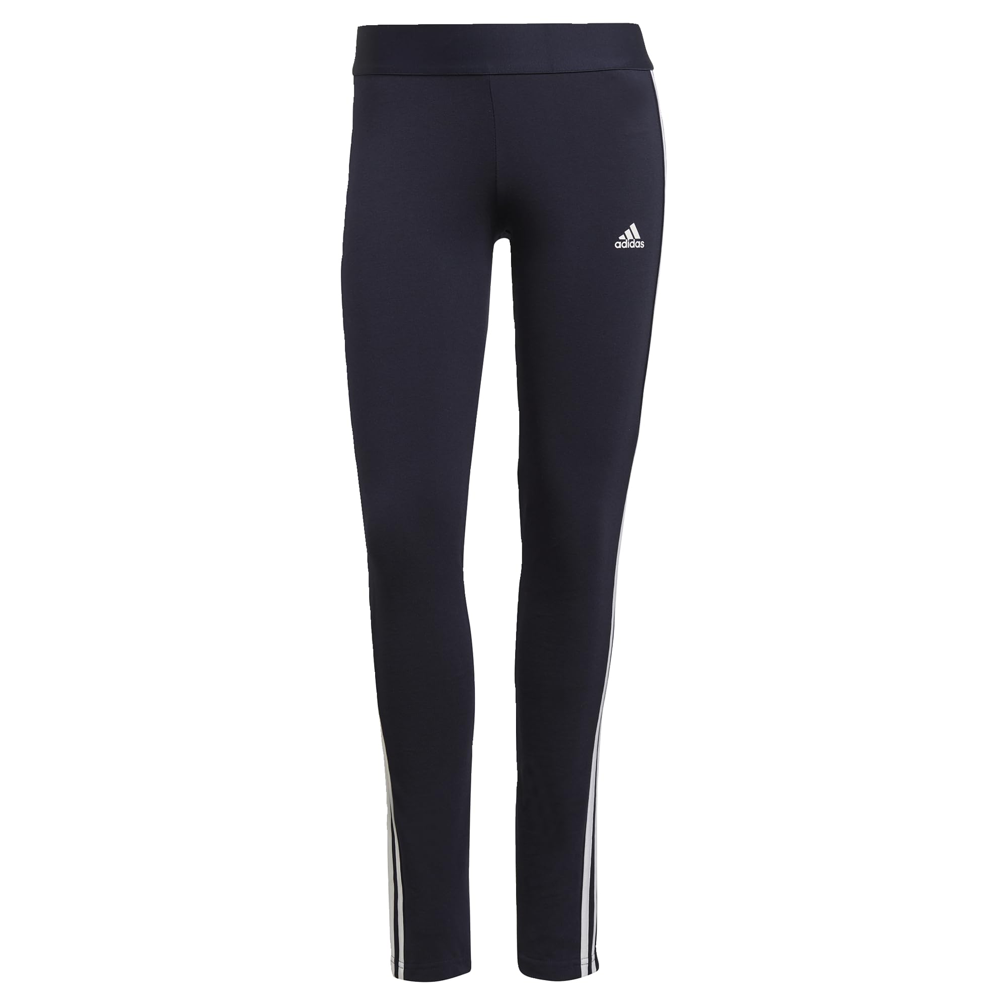 adidas Women's 3 Stripes Leggings , Legend Ink / White, XXS Short