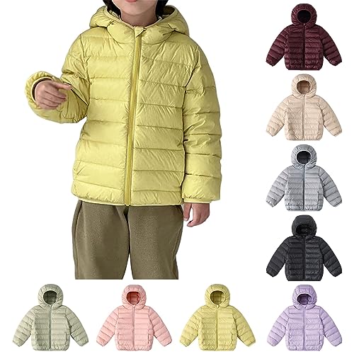 Toddler Winter Jacket Boys Girls Winter Cute Hoodie Solid Color Vest Jacket With Pockets For Girls Or Girls Jeans Size 83