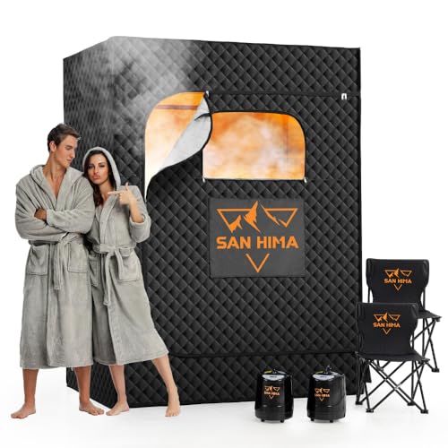 SAN HIMA Portable Sauna for Home - 2 Person Steam