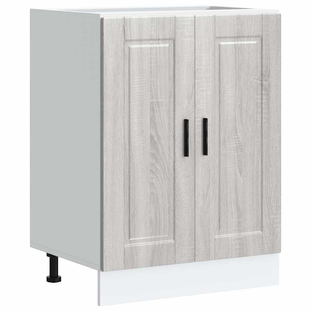 VIDAXL - Kitchen Base Cabinet - Porto - Grey - 81.5 x 60 x 46 cm
