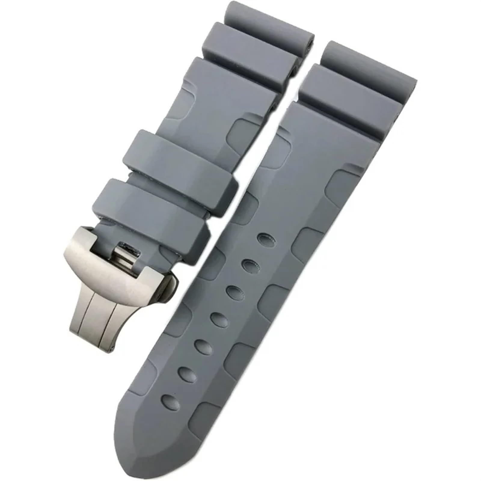 Cinturino in gomma 24mm 26mm cinturino orologio in silicone adatto per Panerai sommergibile Luminor PAM verde blu braccialetto impermeabile
