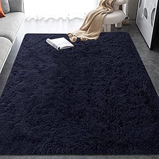 FZCBY Area Rug Fluffy Carpet Anti-Slip Living Room Floor Mat Shaggy Rugs Soft Bedroom Rug Home Decor Kids Room Floor Mat Nursery Rug, Green, 90 x 150cm