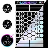 LOOM Fahrrad Reflektoren Aufkleber Set | 67 stk Engineer Schwarz | German Oralite Qualität | Reflektoren fahrrad | Wasserdicht | Für Helm, Auto, Anhänger, Reflektoren schulranzen kinder