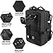 LIVANS Tactical Molle Utility Pouch, EDC Tool/Tactical Phone, Mini Waist Pouches Medical IFAK Pack Design of 3-Day Assault Backpack