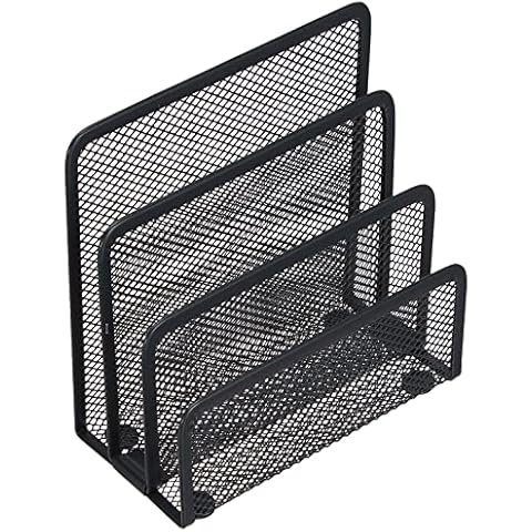 Zeller Letter Holder 17x8x13,5cm in anthracite, Bamboo, 28 x 28 x 13 cm Cover