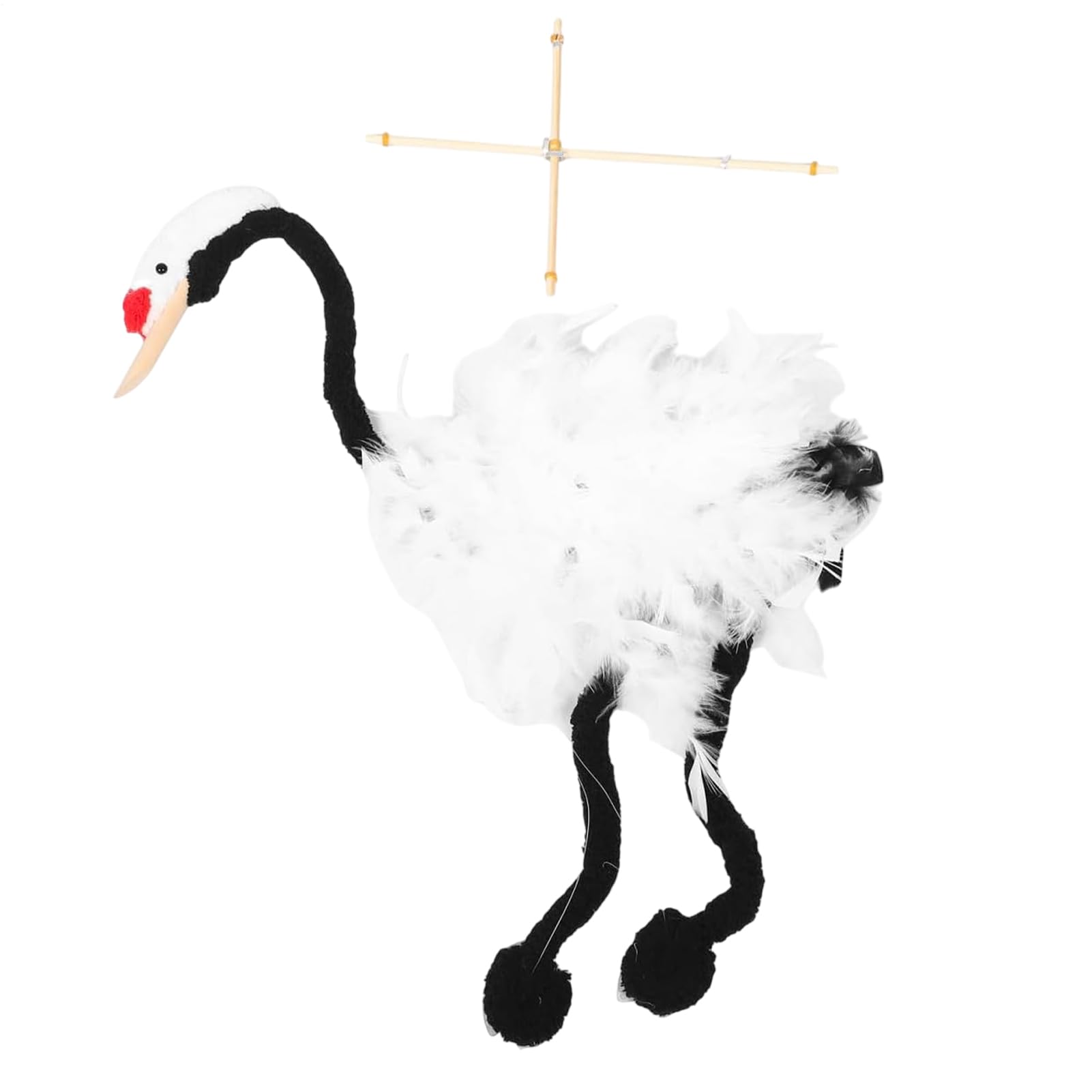 Crane Marionnette String Marionnettes - De Marionnette Artisanale avec des Tringles Tire, Élégant Jouet Marionnette pour | Marionnette À La Grue Interactive pour l'anniversaire, Les