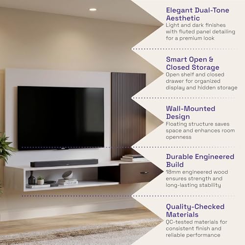 Image of Wakefit Iverra Engineering Wood TV Unit