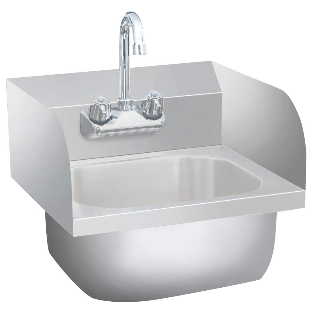 Lavandino Commerciale con Rubinetto in Acciaio Inossidabile,Lavandino,Lavandino Bagno,Lavandini Bagno,Articoli idraulici-51115
