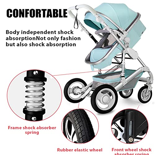 Kinderwagen Luxe kinderwagen 3 in 1 Draagbare reizen Kinderwagen Vouwen PRAMS Aluminium Frame Hoge Landschap Auto for… - Afbeelding 6