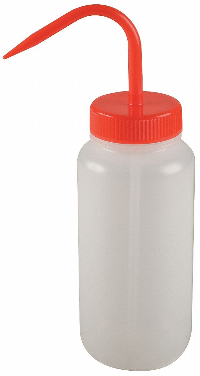 Wash Bottle, Standard Spout, 16 oz., Red: Amazon.com