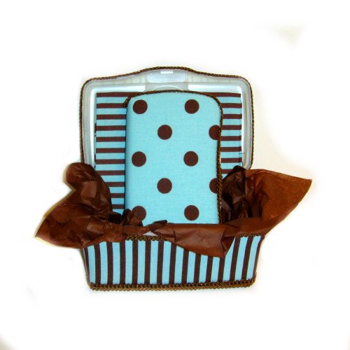 Polka Dot Blue Baby Basket