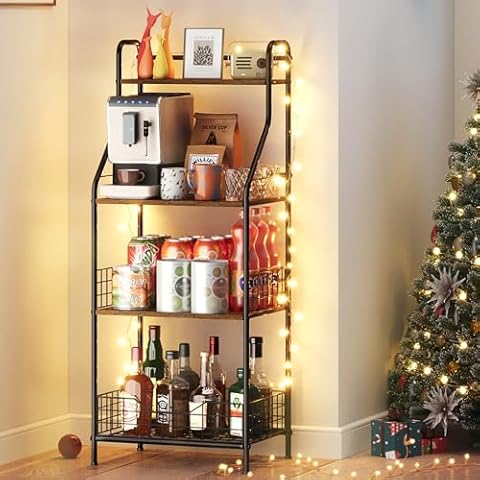 Mini Bar and Snack Organizer with Vintage Style Cover