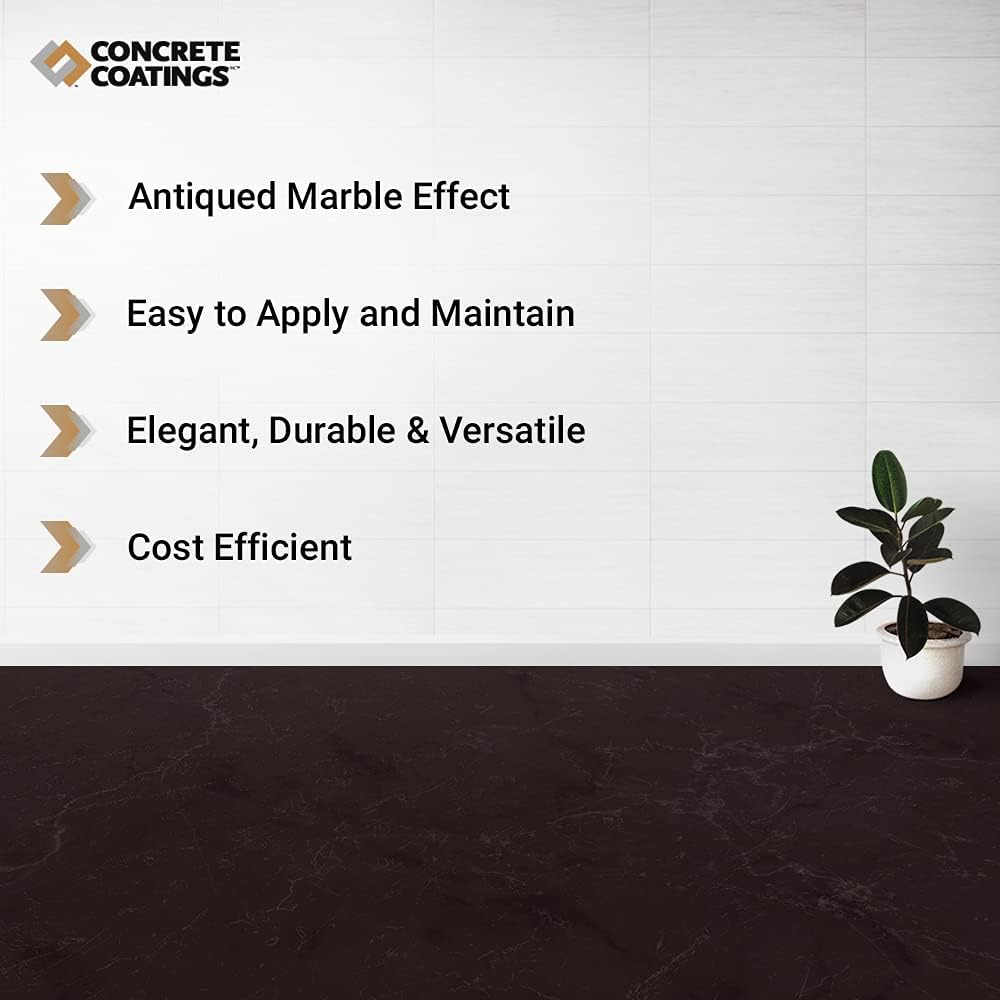 CC Concrete Coatings Vivid Acid Stain for Concrete | Ebony | 1-Gallon
