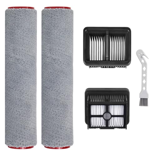 H12 Pro FlexReach Zubehör für Dreame H12 Pro FlexReach / H15 Pro Nass und Trockensauger Ersatzteile 5 Stück Zubehörset Enthalten 2 Bürstenrollen,2 Filter Ersatzteile,1 Reinigungsbürste