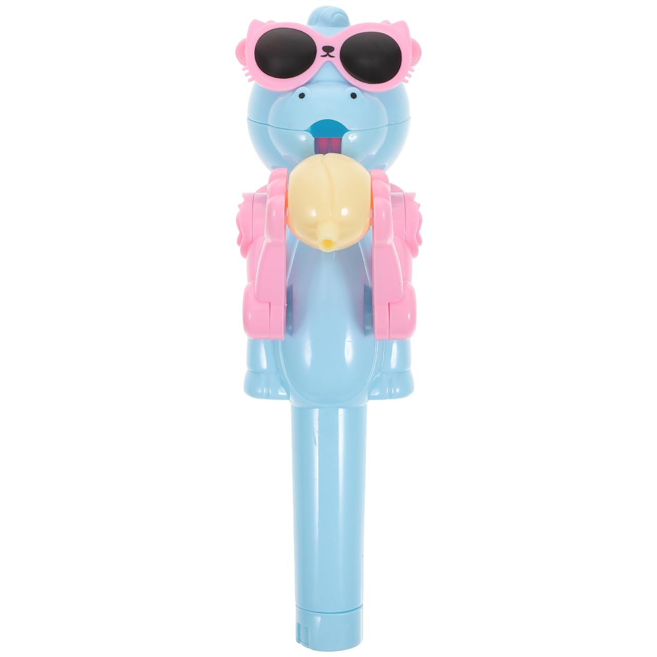 Sky-Blue Robot Lollipop Holder for Kids: Creative Toy for Boys and Girls Party Birthday 15X10.5X4.5 Inch Plastic Lollipop Robot to Keep Candy Clean and Safe
