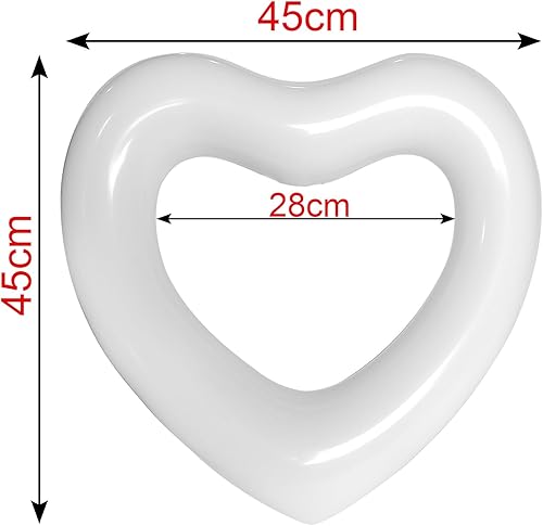 Miniatura 2 de ZHUYNXIR Tubo flotante de piscina con forma de corazón, diversión en el agua, juguetes de fiesta en la playa para niños, accesorios de diseño de