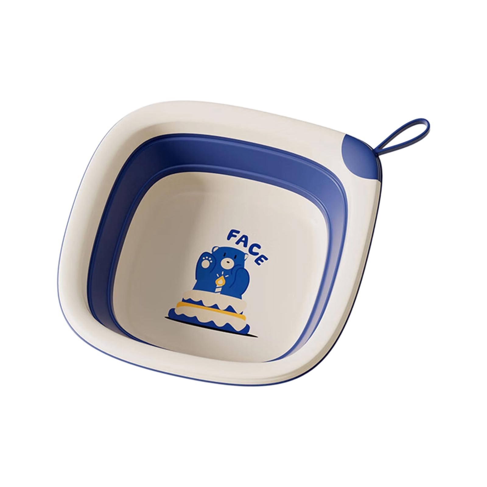 Foldable Baby Washing Pan Thickened PP+TPE Small Bathtub for Face Feet Hygiene Nonslip Infant Travel Accessories Toddler Multi Use Wash Pan