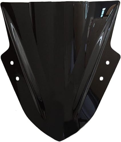 Parabrisas para Kawasaki para Ninja 300 EX300 para EX 300R 2013 2014 2015 2016 negro motocicleta doble burbuja frontal parabrisas parabrisas