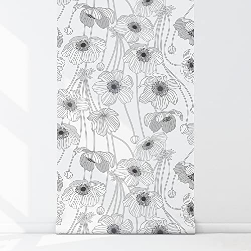 Papier peint coquelicots 152x104cm rénovation meuble - 5