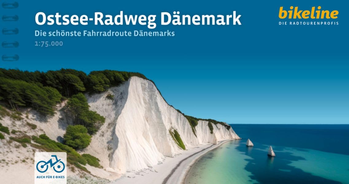 Ostsee-Radweg Dänemark: Die schönste Fahrradroute Dänemarks, 1:75.000, 874 km, GPS-Tracks Download, LiveUpdate, Übernachtungsverzeichnis (Radtourenbücher)