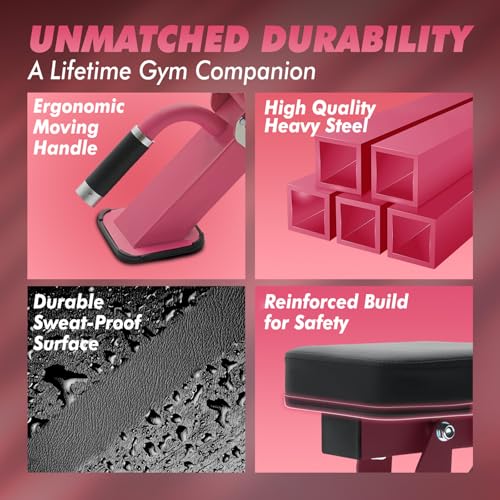 Image of RITFIT Adjustable Weight Bench, Incline Decline Flat, 1300LB Capacity | Full Body Workout Bench for Home Gym Strength Training, 10 Backrest Positions, 3 Seat Angles, Heavy Duty Steel Frame