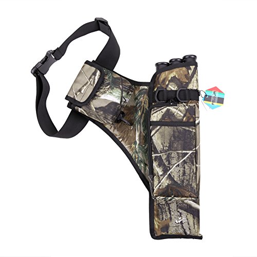 Pellor 3-Röhrenköcher Pfeile Halter Verstellbarer Schultergurt (Camo)