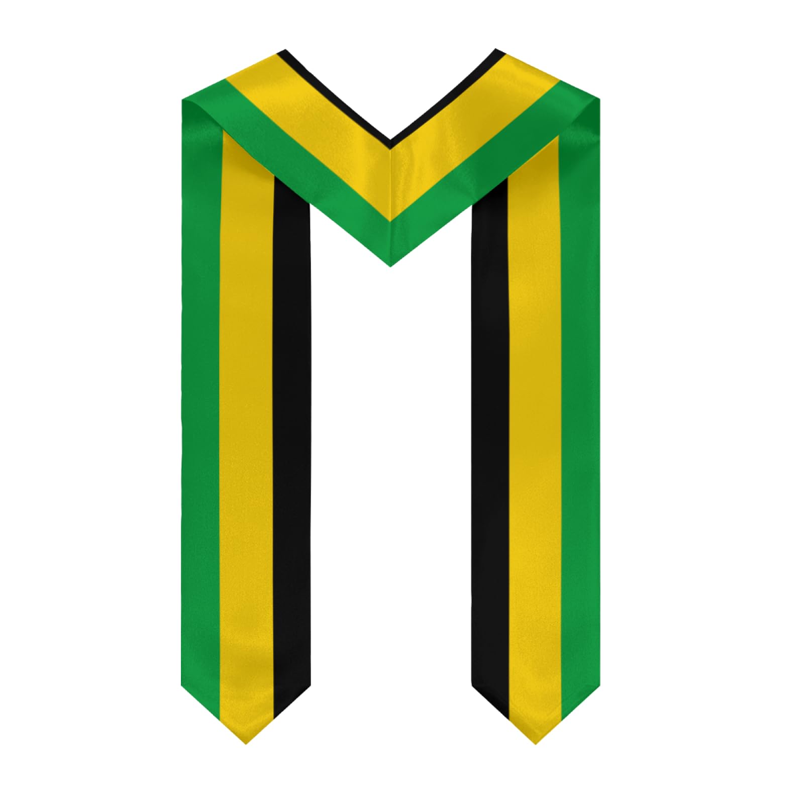 DABOYOZHZH Emblem of Jamaica Cool Graduation Stole Shawl Sash Honor For Study Aboard International Students