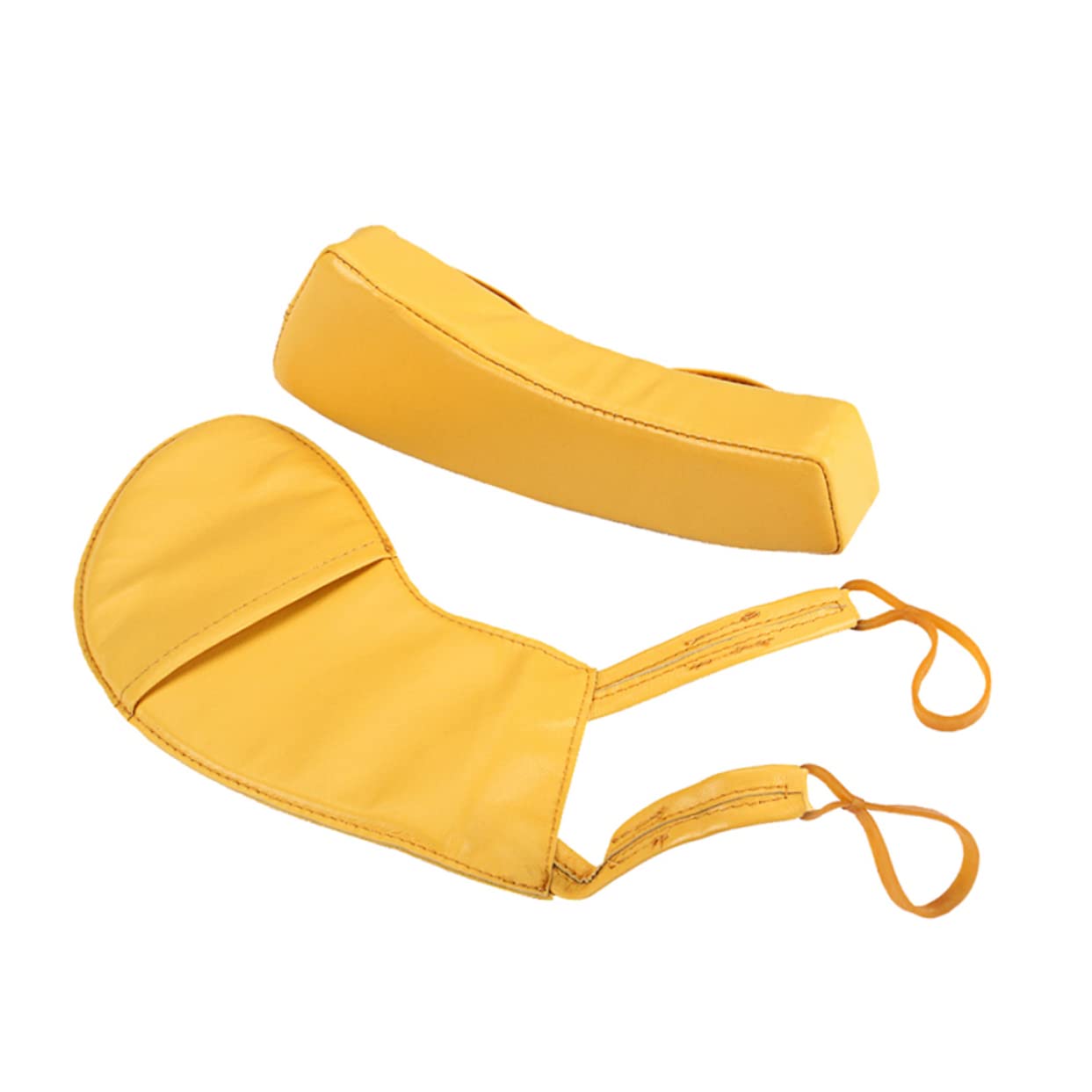 Coussin de Violon B499 en Peau de Mouton Taille 1/4 à 1/2 | Jaune, Couture Manuelle Soignée, Modèle Détachable, pour Fiddle et Violon